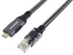  Cablu de retea USB 3.1 type C la RJ45 LAN Cat. 6 FTP T-T 3m, ku31net3 (KU31NET3)