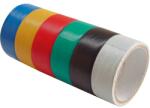 Extol szigetelő szalag, 6db-os, színes; 19mm×18m×0, 13mm (3m×6db) (9550)