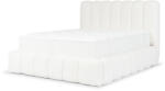 Wilsondo Fehér CANDE kárpitozott franciaágy Méret: 160x200