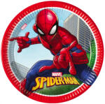 Marvel Spiderman Crime Fighter, Pókember papírtányér 8 DARABOS, 23 cm FSC Nr1