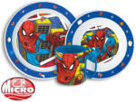 Marvel Pókember Grid étkészlet, micro műanyag szett 350 ml-es bögrével Nr4