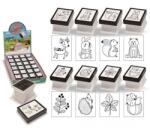 T. STAMP Állatok, növények nyomda, 8 féle, négyzet alakú, 1 db (STA-S56A1) - mesescuccok