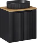 Comad Set dulap Comad Nova Black NOVA BLACK D2 82-60-2D, lavoar Comad Beyond BEYOND 5 BLACK ( E-6564 ), NOVA OAK A 89-60 (SETNOBBOAK60CMDUNBEYOND5BM)
