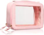 BrushArt Accessories Transparent make-up case козметично куфарче Pink