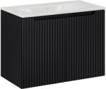 Comad Készlet szekrény Comad Nova Black NOVA BLACK D2 82-80-2D, mosdótál Comad SKY 3 SKY 3 80CM DP (E-8099-3-80)