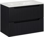 Comad Készlet szekrény Comad Nova Black NOVA BLACK D2 82-80-2S, mosdótál Comad SKY 3 SKY 3 80CM DP (E-8099-3-80)