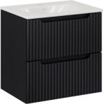 Comad Készlet szekrény Comad Nova Black NOVA BLACK D2 82-60-2S, mosdótál Comad Sky 3 SKY 3 60CM DP (E-8099-3-60) (SETNOBSKY360CMS)