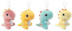  Plüss dínós kulcstartó, 12 cm, 4 féle