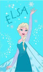 Disney Jégvarázs Elsa kéztörlő, arctörlő, törölköző 30x50 cm Nr2