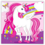 Sonar Unicorn Rainbow Colors, Unikornis szalvéta 20 DARABOS, 33x33 cm FSC Nr1