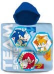 Sega Sonic a sündisznó Team strandtörölköző poncsó 60x120 cm