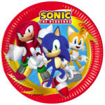 Sega Sonic a sündisznó papírtányér, party tányér 8 DARABOS, 23 cm FSC Nr1
