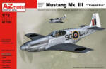 AZmodel P-51B Mustankg Mk. III Dorsal Fin 1: 72 (7568)