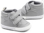 Superbebeshoes Adidasi gri cu barete cu arici