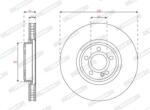 FERODO Disc frana FERODO PREMIER DDF3109C-1 (DDF3109C-1)