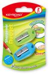 Keyroad Hegyező 1 lyukú 2 db/bliszter Keyroad Nugget vegyes színek (38377) - irodasziget