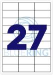 Bluering Etikett címke, 70x32mm, 100 lap, 27 címke/lap Bluering® (BRET129) - irodasziget