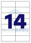  Etikett címke, 99, 1x38mm, 100 lap, 14 címke/lap (ET99138) - irodasziget