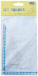 Educa Vonalzó készlet, Educa háromszög 2 db, 10 cm és 14cm, ( 45°/60° ) kicsi, bliszteres (32839)
