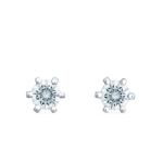 57emozioni Cercei tip stud, aur 18k, diamante naturale 0.40 ct, 57emozioni