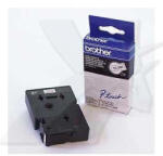 Brother Bandă originală pentru imprimantă de etichete Brother, Brother, TC-201, imprimare neagră/fond alb, laminată, 7, 7 m, 12 mm