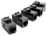 Vention Cat. 6 UTP Keystone Jack Coupler 5 Pack Black (IPGB0-5)