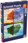 Schmidt Spiele Puzzle Schmidt din 500 de piese - Anotimpurile si copacul (58223) Puzzle