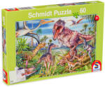 Schmidt Spiele Puzzle Schmidt din 60 de piese - Dinozauri (56193) Puzzle
