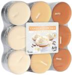 BISPOL Lumânări parfumate de ceai Bispol Aura - Vanilla Cupcake, 18 bucăți (p15-18-202)