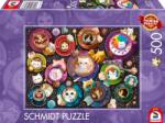 Schmidt Spiele Puzzle Schmidt din 500 de piese - Pisicuțe în cafea (59707) Puzzle