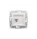 Schneider Electric Schneider EPH4770121 ASFORA 1xRJ45 Cat6e adatkommunikációs aljzat UTP fehér keret nélkül (EPH4770121)