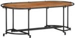 vidaXL tömör akácfa dohányzóasztal 110 x 55 x 40 cm (4013498)