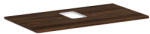 Hansgrohe Xelu Q Középre fúrt 980/550-es laminált pultlap csaplyukas mosdóhoz, sötét dió 54121630 (54121630)