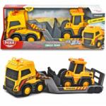 Dickie Toys Dickie: Volvo Truck Team camion transportor cu mini-încărcător (203725009)