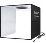  PULUZ mini fotódoboz, tárgysátor 30x30cm 6db háttérrel, állítható fényerővel, fekete (PU5032B)