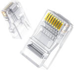 UGREEN 50961 RJ45 Cat 6 csatlakozóvég, 10-es csomag (átlátszó) (50961) - multimediabolt