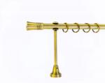  19 mm Ø Sevilla függönykarnis szett, 1 soros, óarany, nyitott tartóval (120 cm)