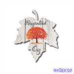  Színes levél Köszöntünk ősz felirattal 15, 3x12, 2cm - Közepes