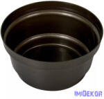  Műanyag nagy tál kerek D20cm M10cm - Grafit