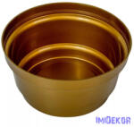  Műanyag nagy tál kerek D20cm M10cm - Arany