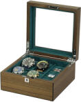 Rothenschild watch box RS-2440-W for 4 watches and cufflinks,