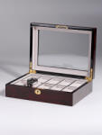 Rothenschild Watch Box RS-2031-DC for 10 Watches Dark Cherry, (Watch Box RS-2031-DC for 10 Watches Dark Cherry)