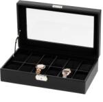 Rothenschild Watch Box RS-1098-12CFBL For 12 Watches black, (Watch Box RS-1098-12CFBL For 12 Watches black)