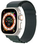  Dux Ducis Apple Watch Ultra stílusú szövet szíj 42/44/49mm alpesi zöld