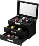 Rothenschild Watch Box RS-2350-30BL for 30 Watches Black, (Watch Box RS-2350-30BL for 30 Watches Black)
