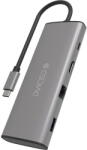 Dviced Hub USB-C Dviced 7-in-1, HDMI 4K, Ethernet, cititor SD, gri (DV300002)