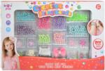Magic Toys Creative StringBeads: Set de mărgele bijuterii cu peste 200+ de mărgele colorate (MKK251574)