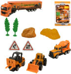 Magic Toys Engineering Vehicle: Set de joacă vehicule de construcții cu accesorii (MKK334230)
