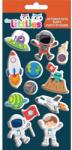 Luna The Littlies: Spațiul cosmic 3D Puffy Stickers set 10x22cm (000646921)