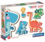 Clementoni Dinozauri 4 în 1 puzzle pentru bebeluși 2-3-4-5buc - Clementoni (20834) Puzzle